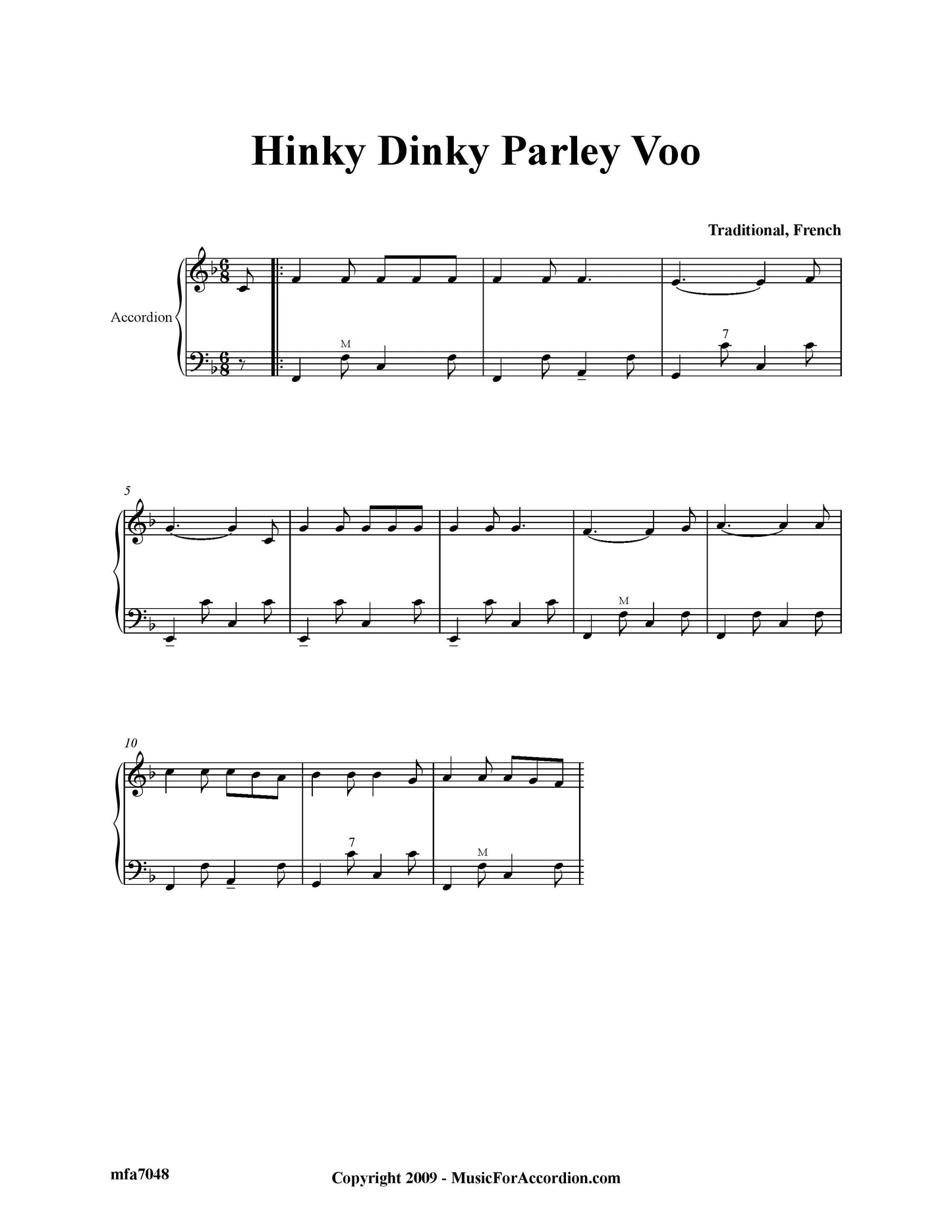 Hinky Dinky Parley Voo (Solo)