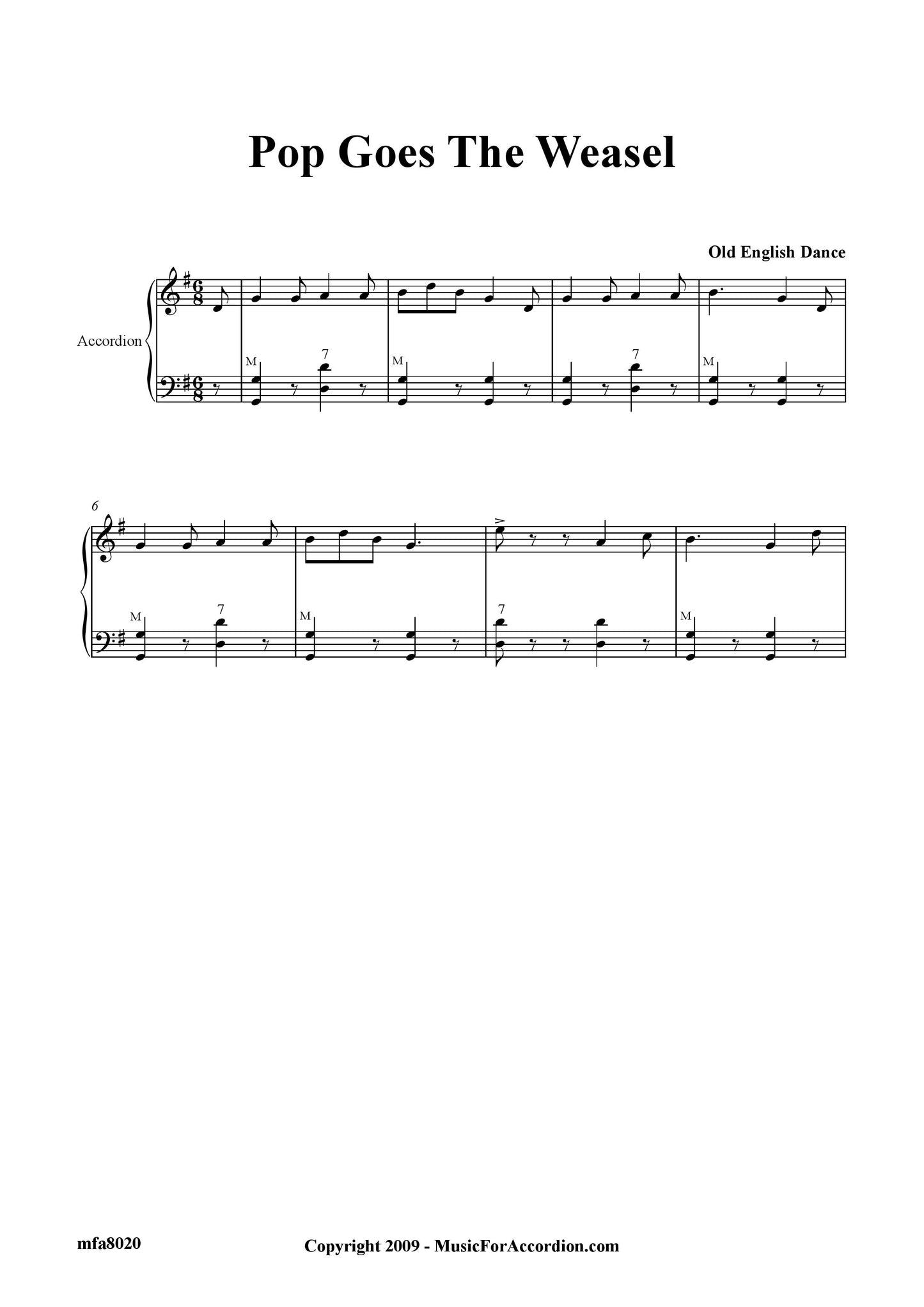 Pop Goes The Weasel Old English Dance (Solo)