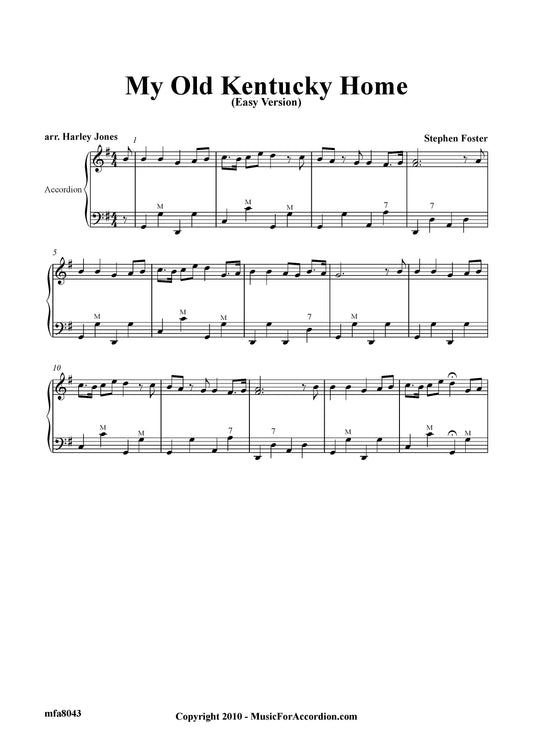 My Old Kentucky Home (Easy Version)