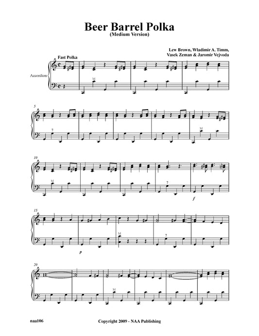 Beer Barrel Polka (Medium Version )