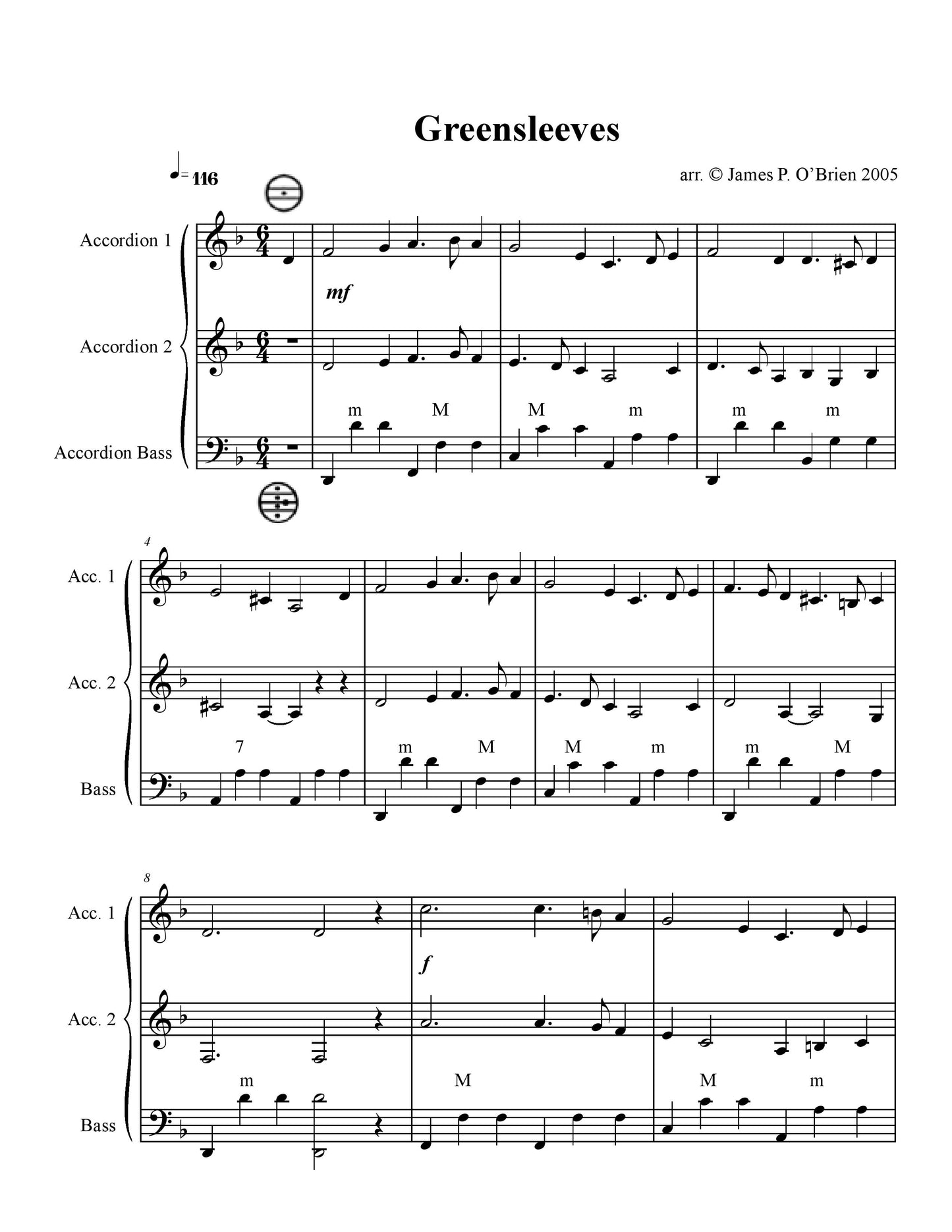 Greensleeves Solo