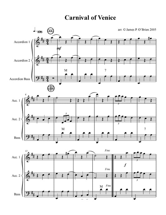 Carnival of Venice Solo