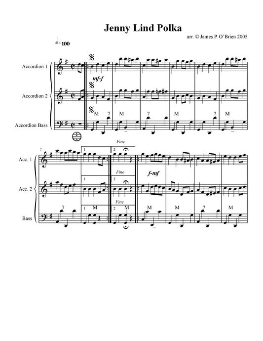 Jenny Lind Polka Duet