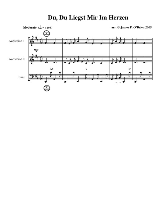 Du, Du Liengst Mir Im Herzen Duet