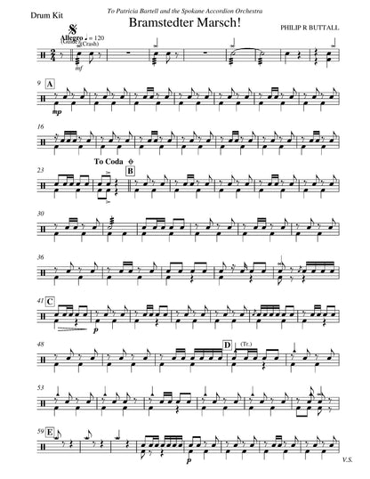 Bramstedter Marsch! (score & parts)