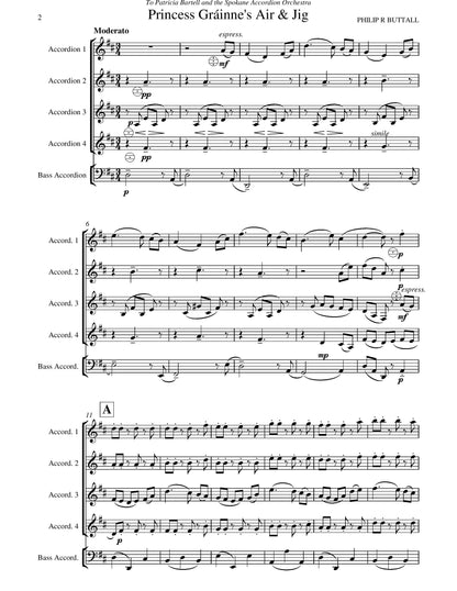 Princess Grainne's Air & Jig (score & parts)