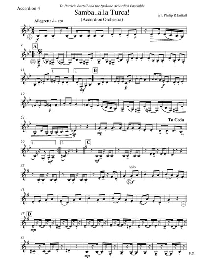 Samba...alla Turca! (score & parts)