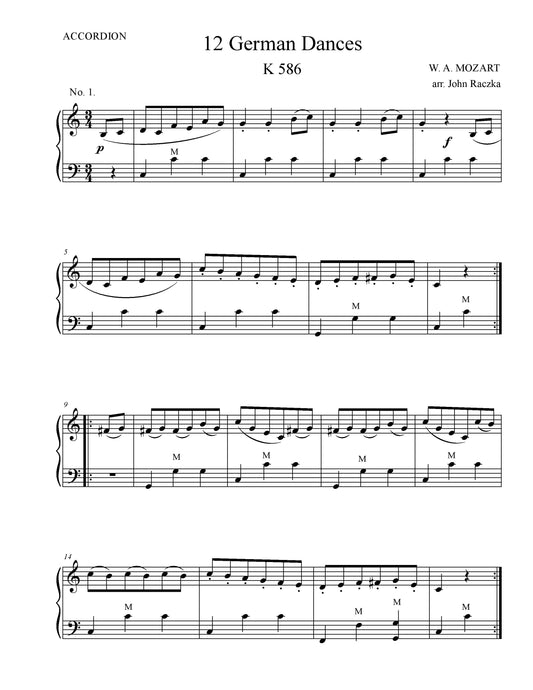 12 German Dances No. 01