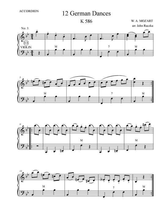 12 German Dances No. 03