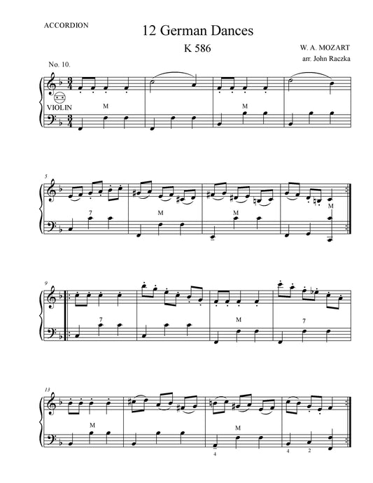 12 German Dances No. 10