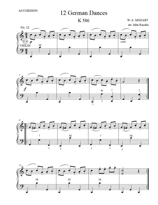 12 German Dances No. 12