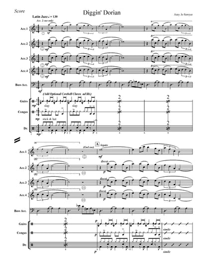 Diggin' Diggin' Dorian Score & Parts (Ensemble/Orchestra)