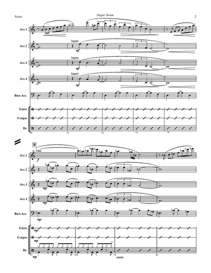 Diggin' Diggin' Dorian Score & Parts (Ensemble/Orchestra)