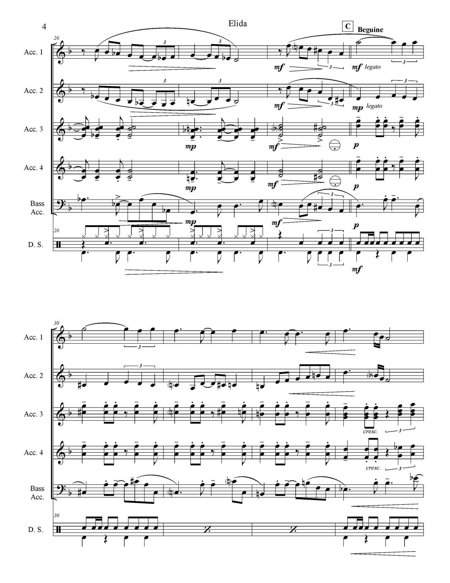 Elida Score & Parts (Ensemble/Orchestra)