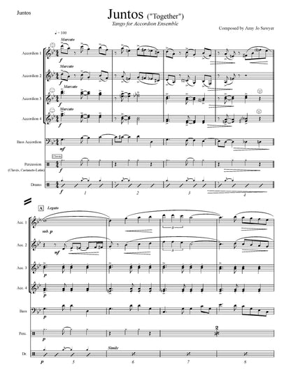 Juntos ("Together") Score & Parts (Ensemble/Orchestra)