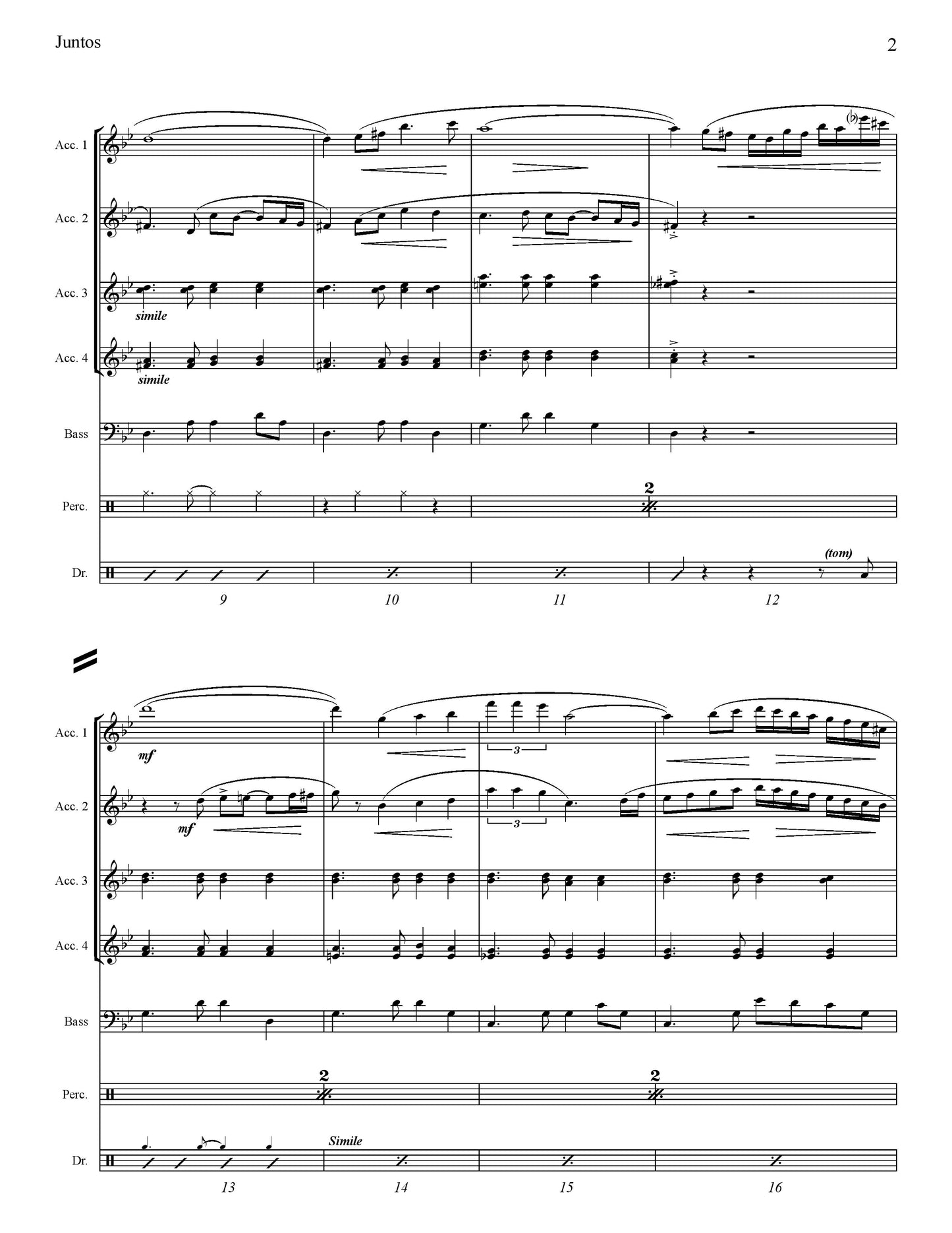 Juntos ("Together") Score & Parts (Ensemble/Orchestra)