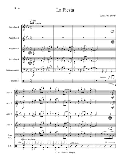 La Fiesta Score & Parts (Ensemble/Orchestra)