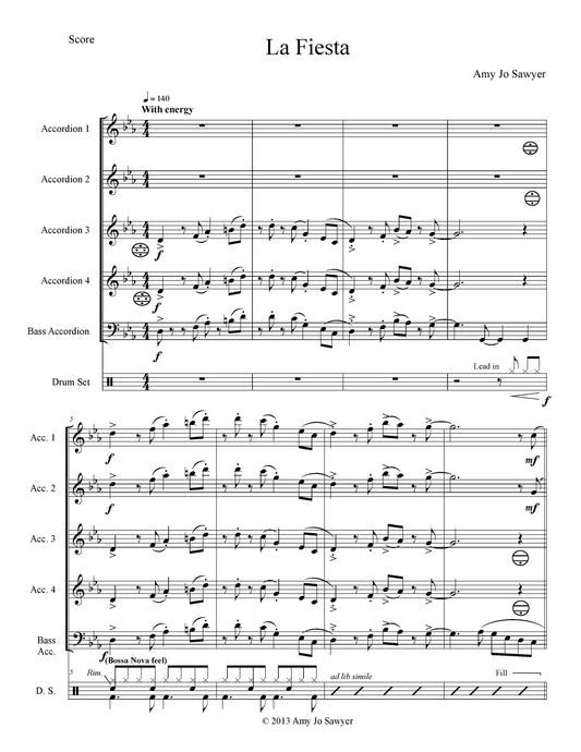 La Fiesta Score & Parts (Ensemble/Orchestra)