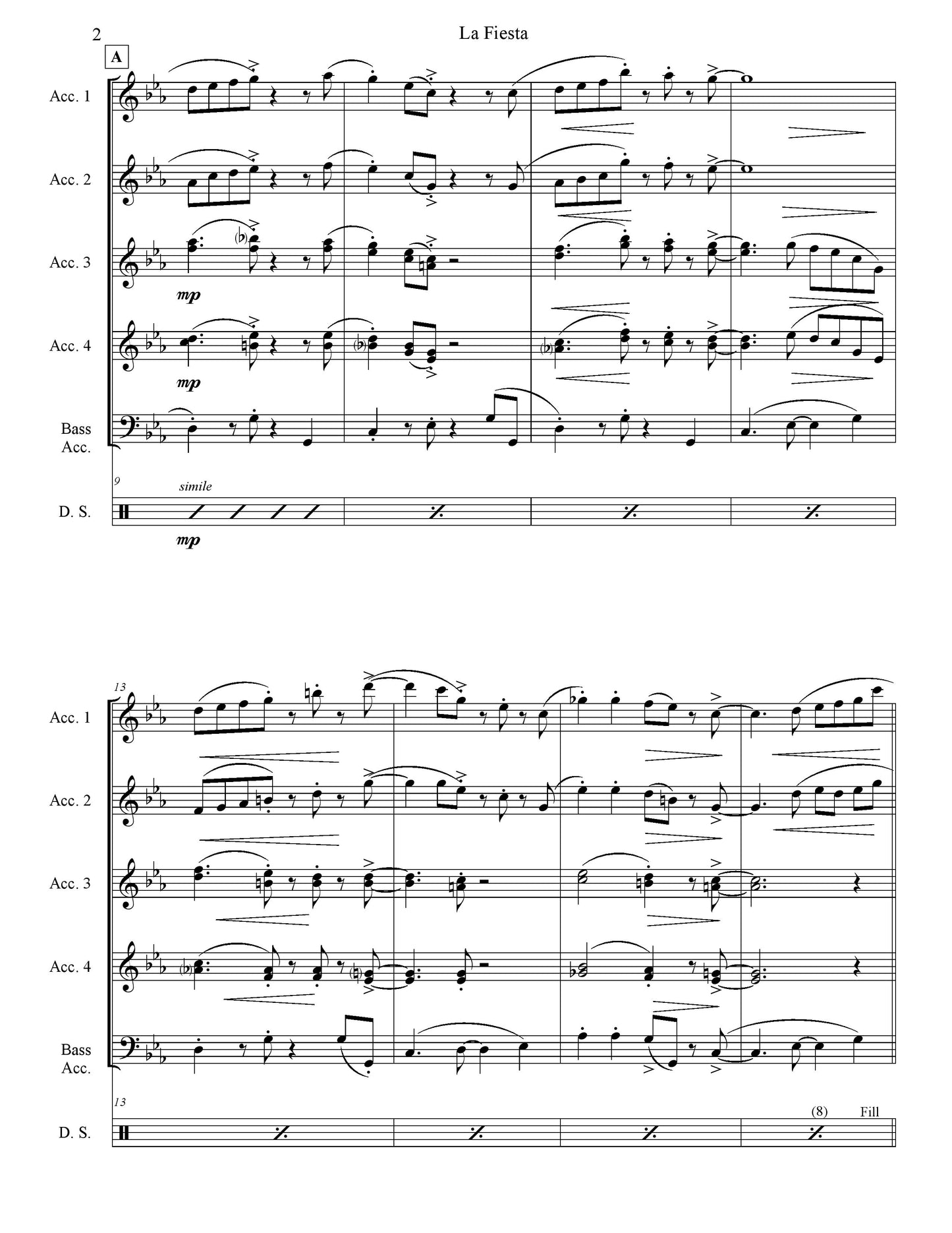 La Fiesta Score & Parts (Ensemble/Orchestra)