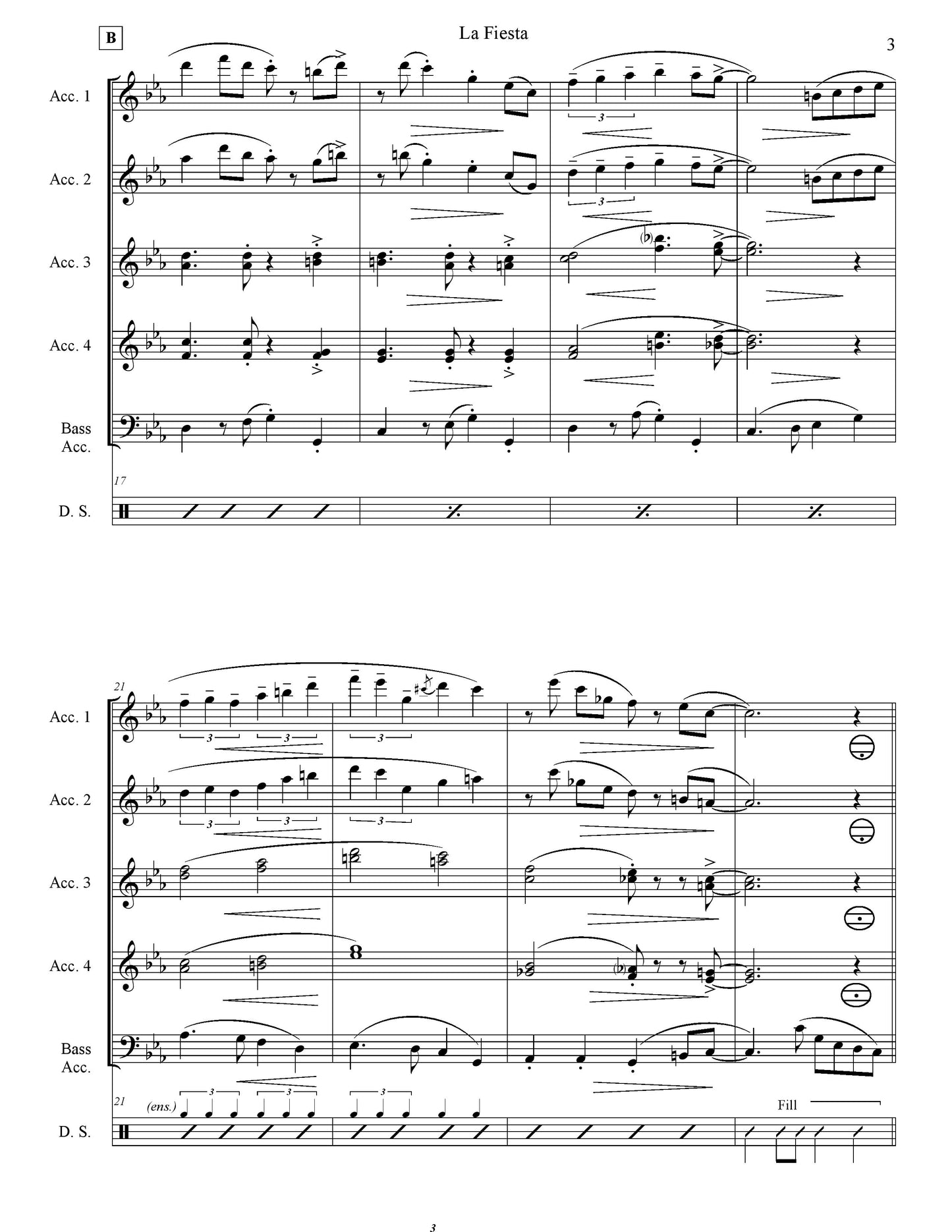 La Fiesta Score & Parts (Ensemble/Orchestra)