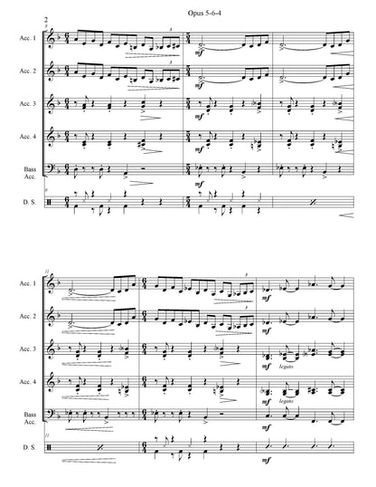 Opus 5-6-4 Score & Parts