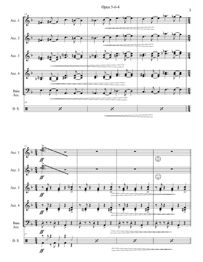 Opus 5-6-4 Score & Parts